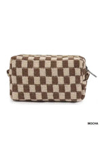 Load image into Gallery viewer, Checkered Cosmetic Pouch

