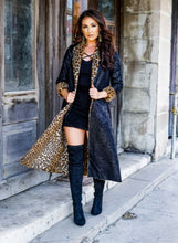 Load image into Gallery viewer, Leopard Fur Trench
