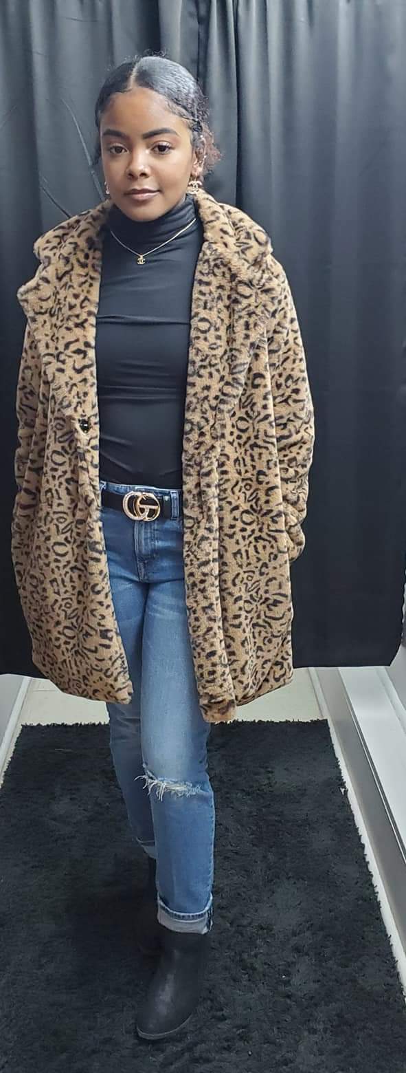 Fancy Girl Leopard Coat