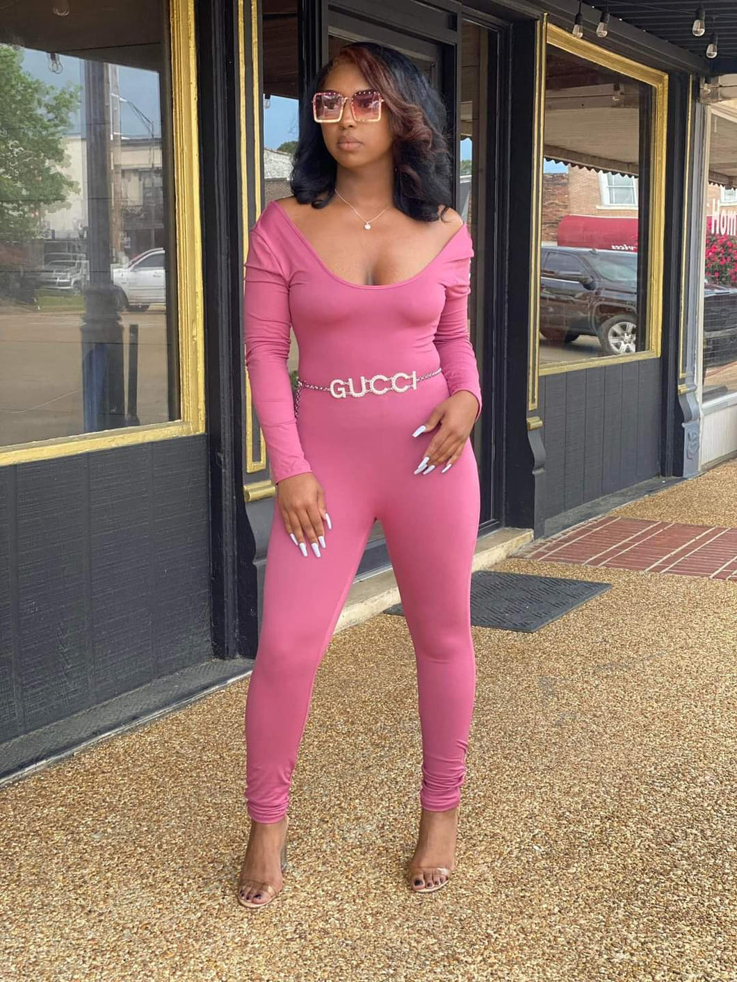 The Barbie Jumpsuit in Pink