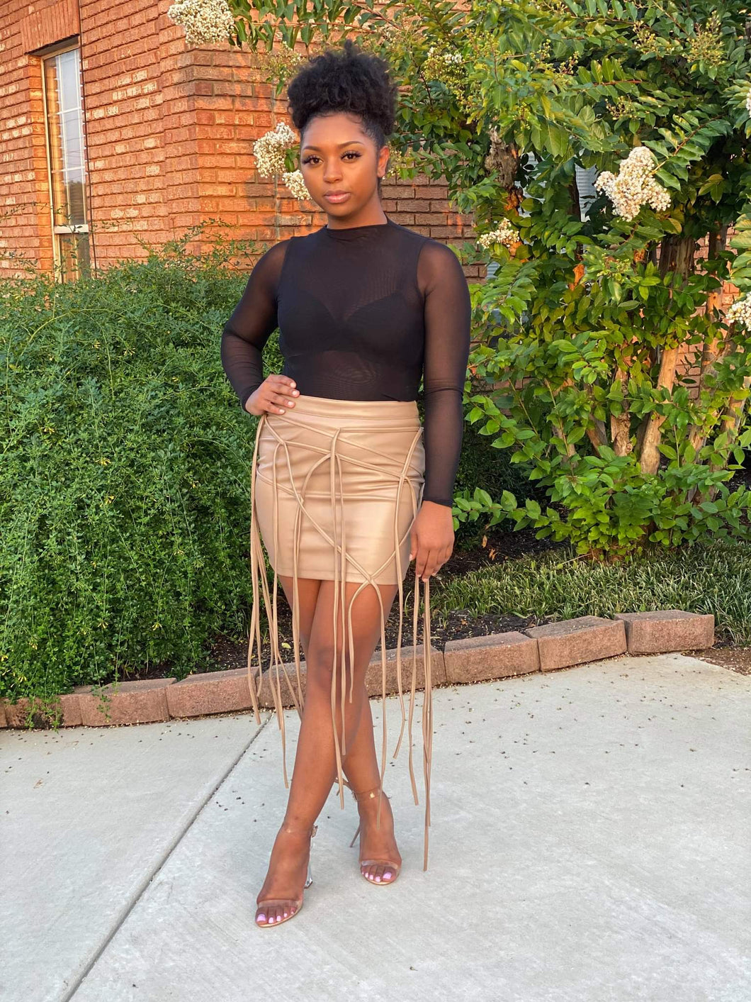 Leather Rope Skirt $54